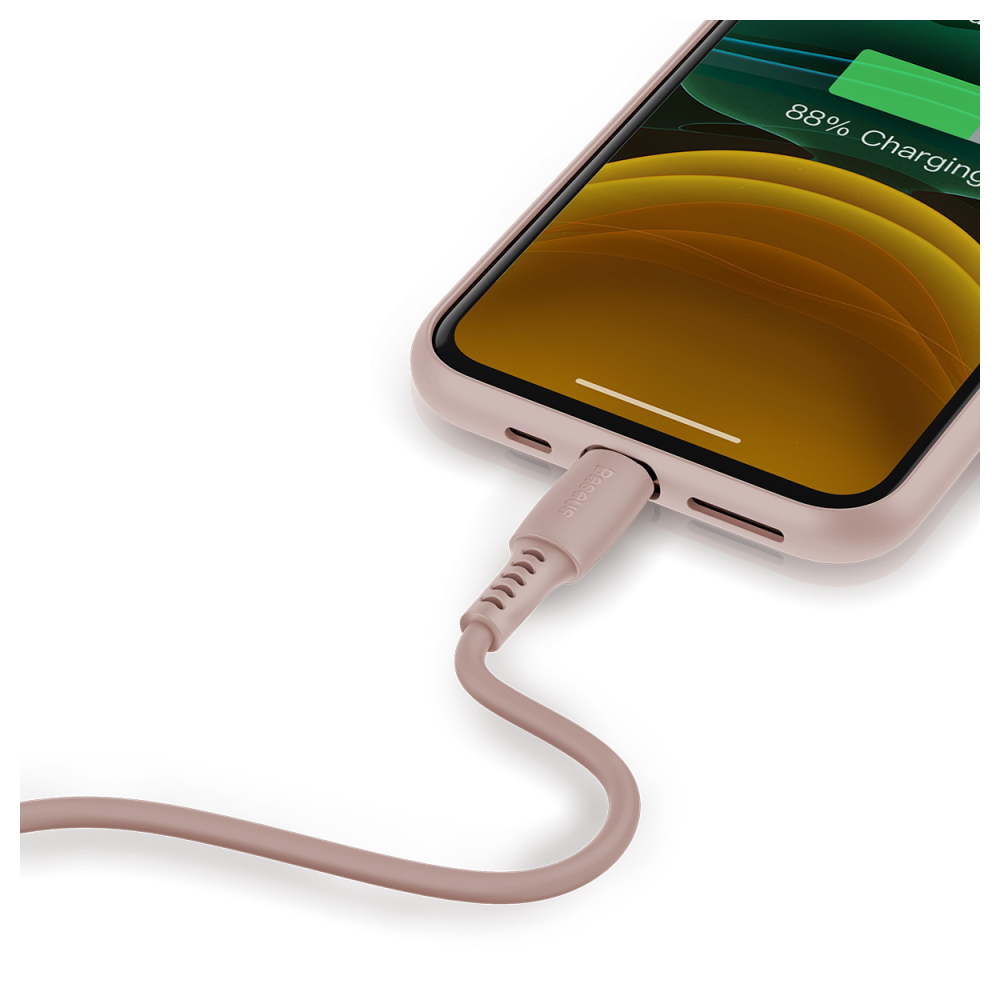 Baseus kabel Colourful (8-pin | 1,2 m) r�owy 2,4A / 3