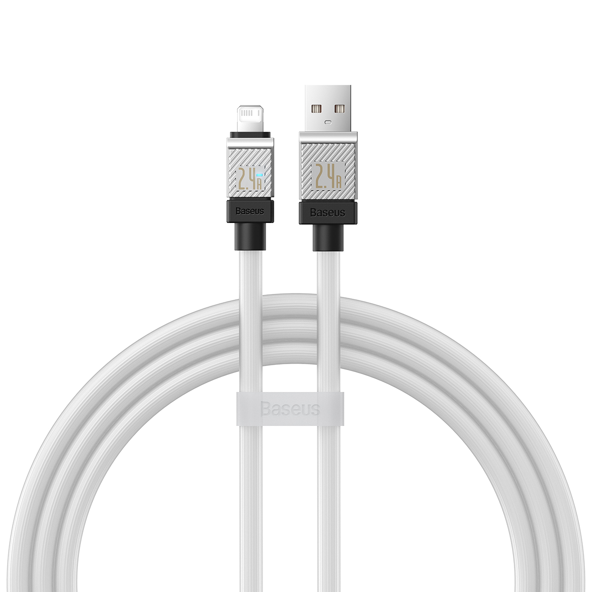 Baseus kabel CoolPlay USB - Lightning 1m 2,4A bia�y