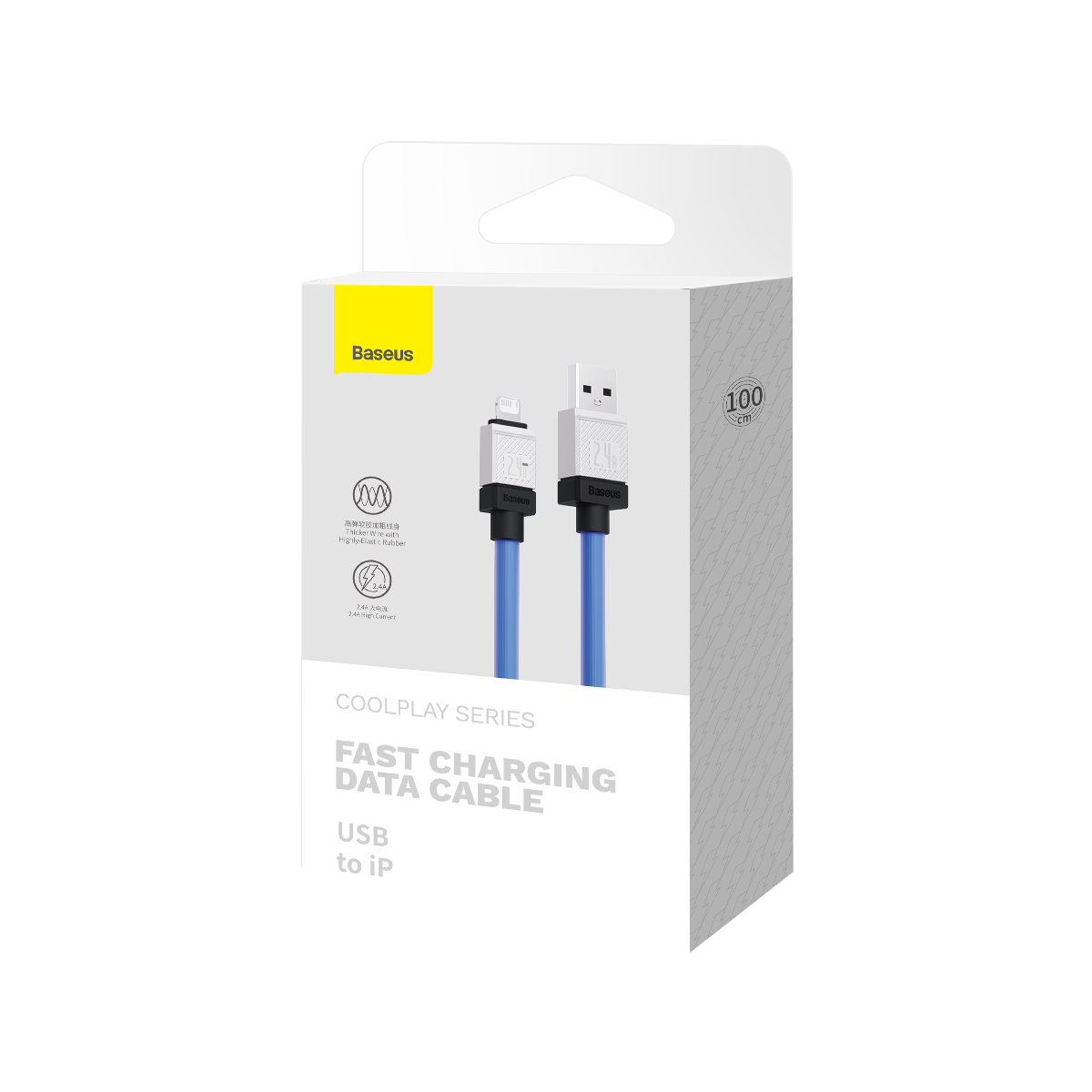 Baseus kabel CoolPlay USB - Lightning 1m 2,4A niebieski / 8