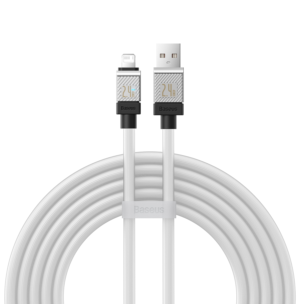 Baseus kabel CoolPlay USB - Lightning 2m 2,4A bia�y