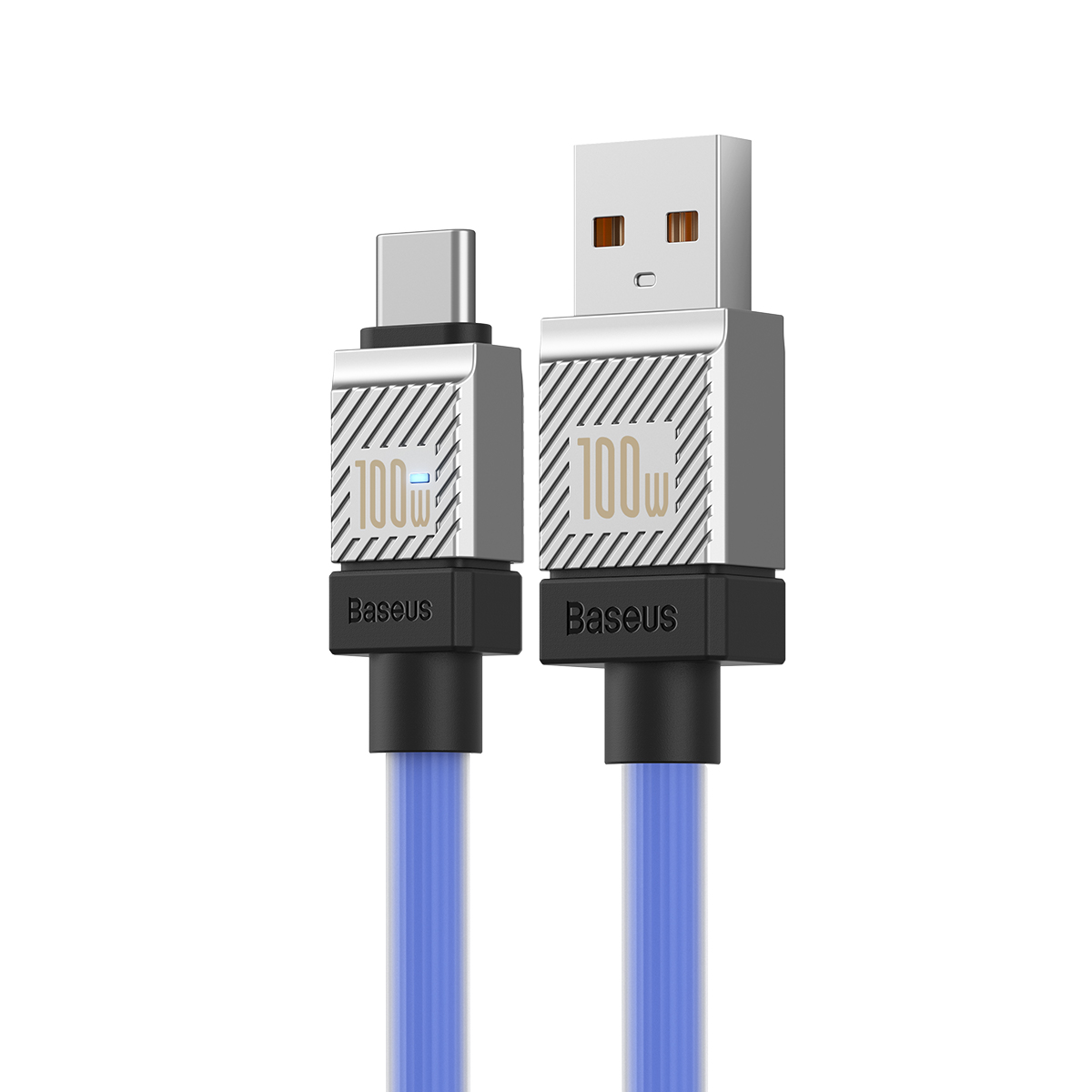 Baseus kabel CoolPlay USB - USB-C 1m 100W niebieski / 3