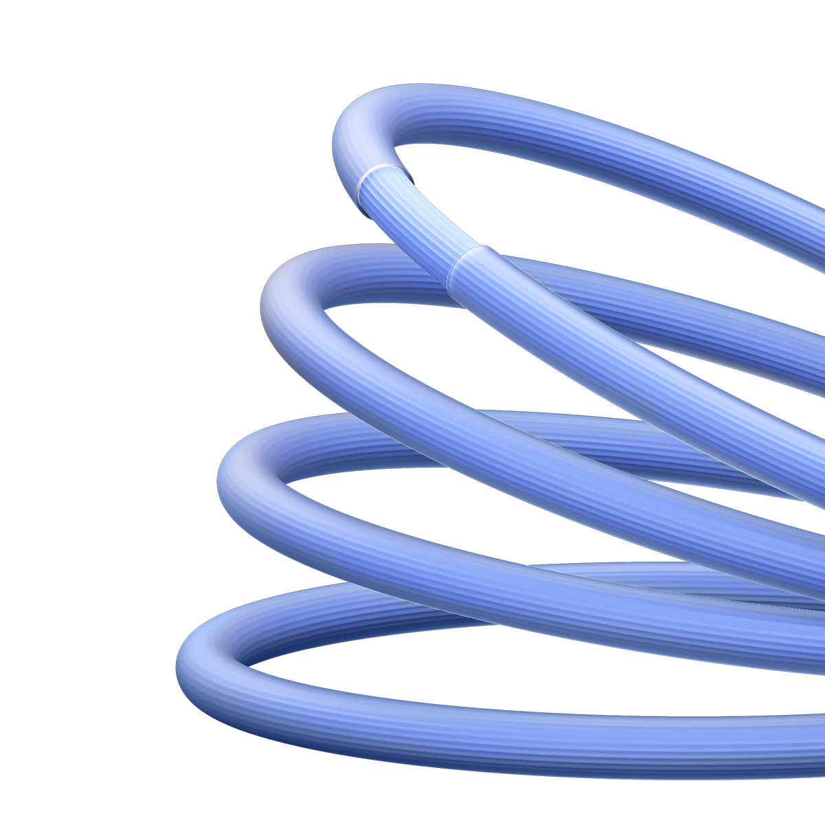 Baseus kabel CoolPlay USB - USB-C 1m 100W niebieski / 6