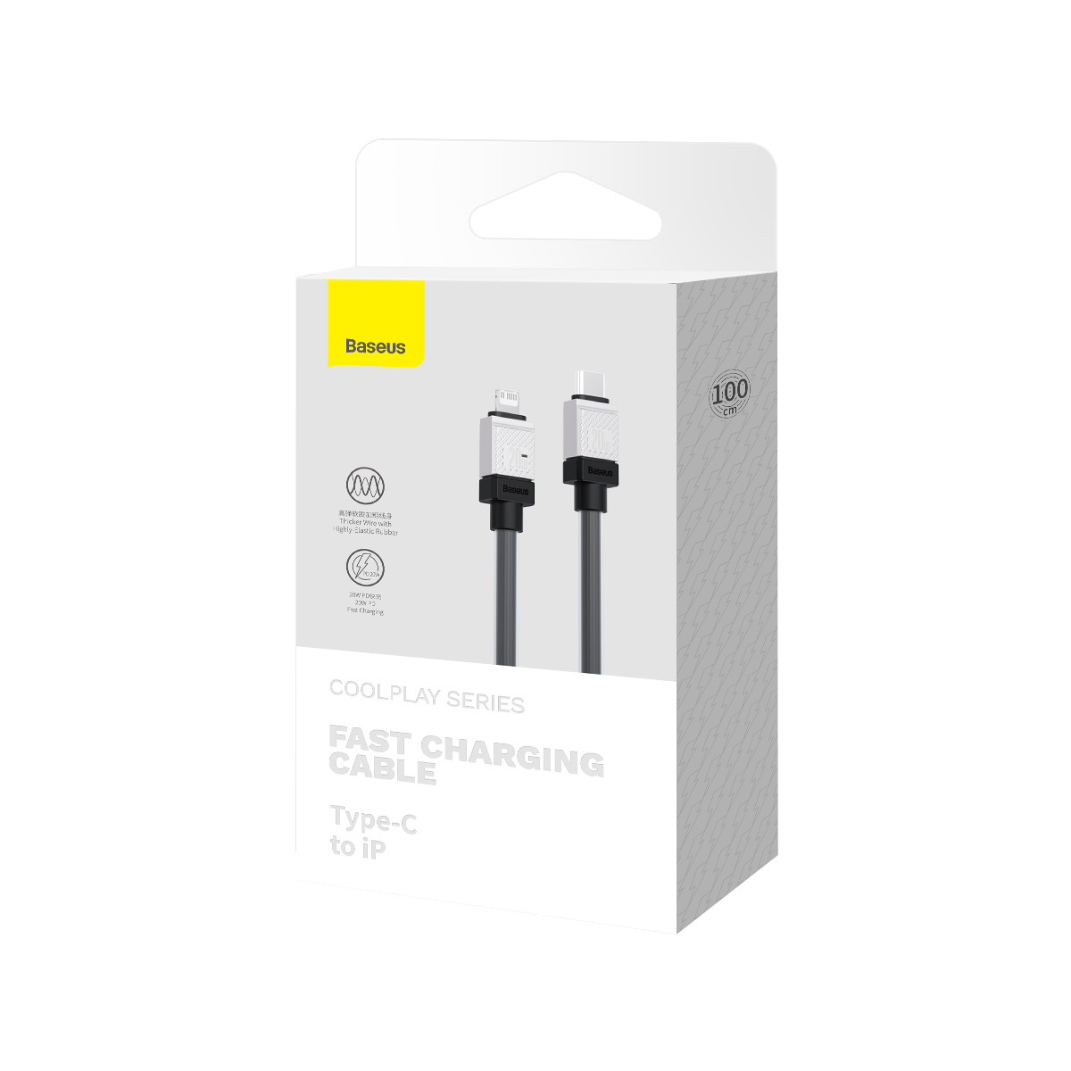 Baseus kabel CoolPlay USB-C - Lightning 1m 20W czarny / 8