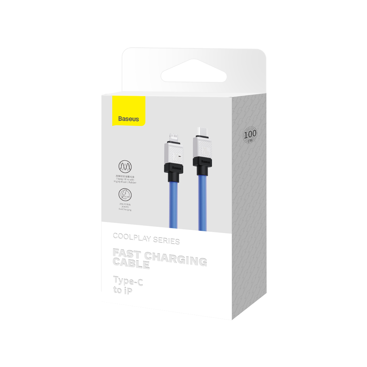 Baseus kabel CoolPlay USB-C - Lightning 1m 20W niebieski / 8