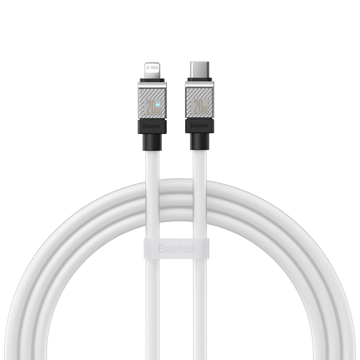Baseus kabel CoolPlay USB-C - Lightning 2m 20W bia�y