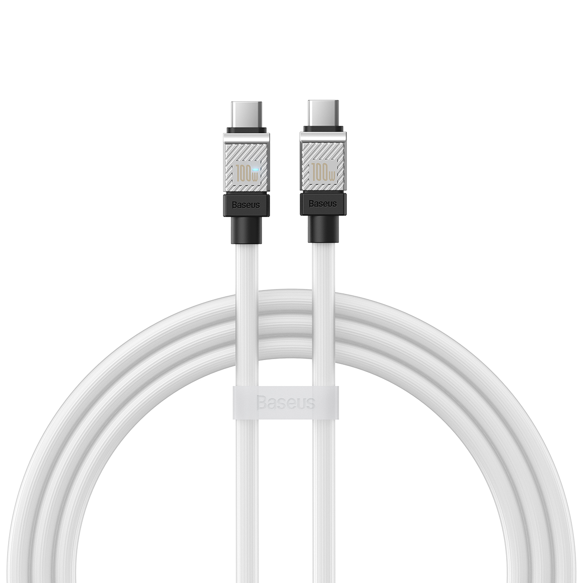 Baseus kabel CoolPlay USB-C - USB-C 1m 100W bia�y