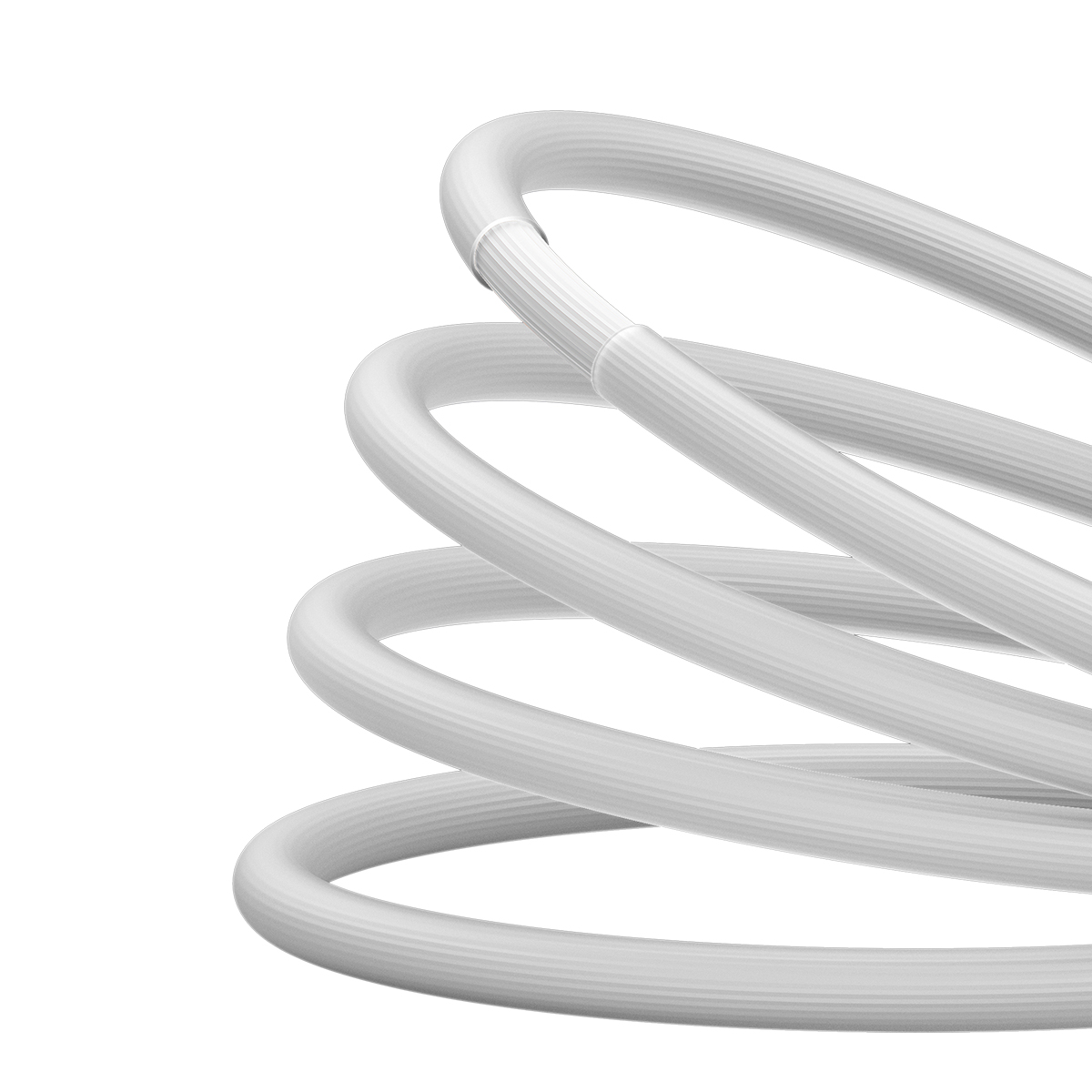 Baseus kabel CoolPlay USB-C - USB-C 1m 100W bia�y / 6