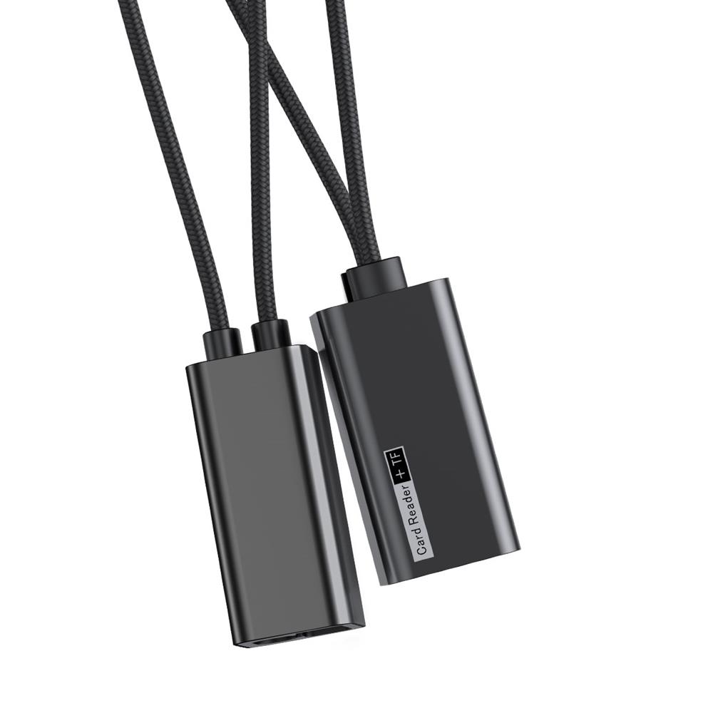Baseus kabel czytnik kart USB-A do USB typ-C czarny / 5