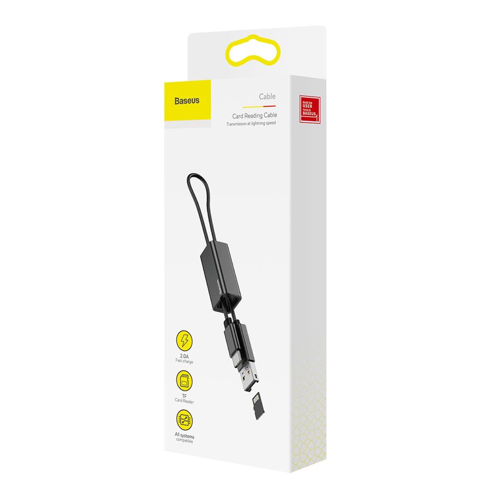 Baseus kabel czytnik kart USB-A do USB typ-C czarny / 7