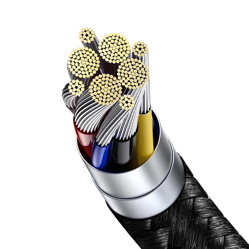 Baseus kabel Display PD USB-C - USB-C 1,0 m czarny 100W / 5