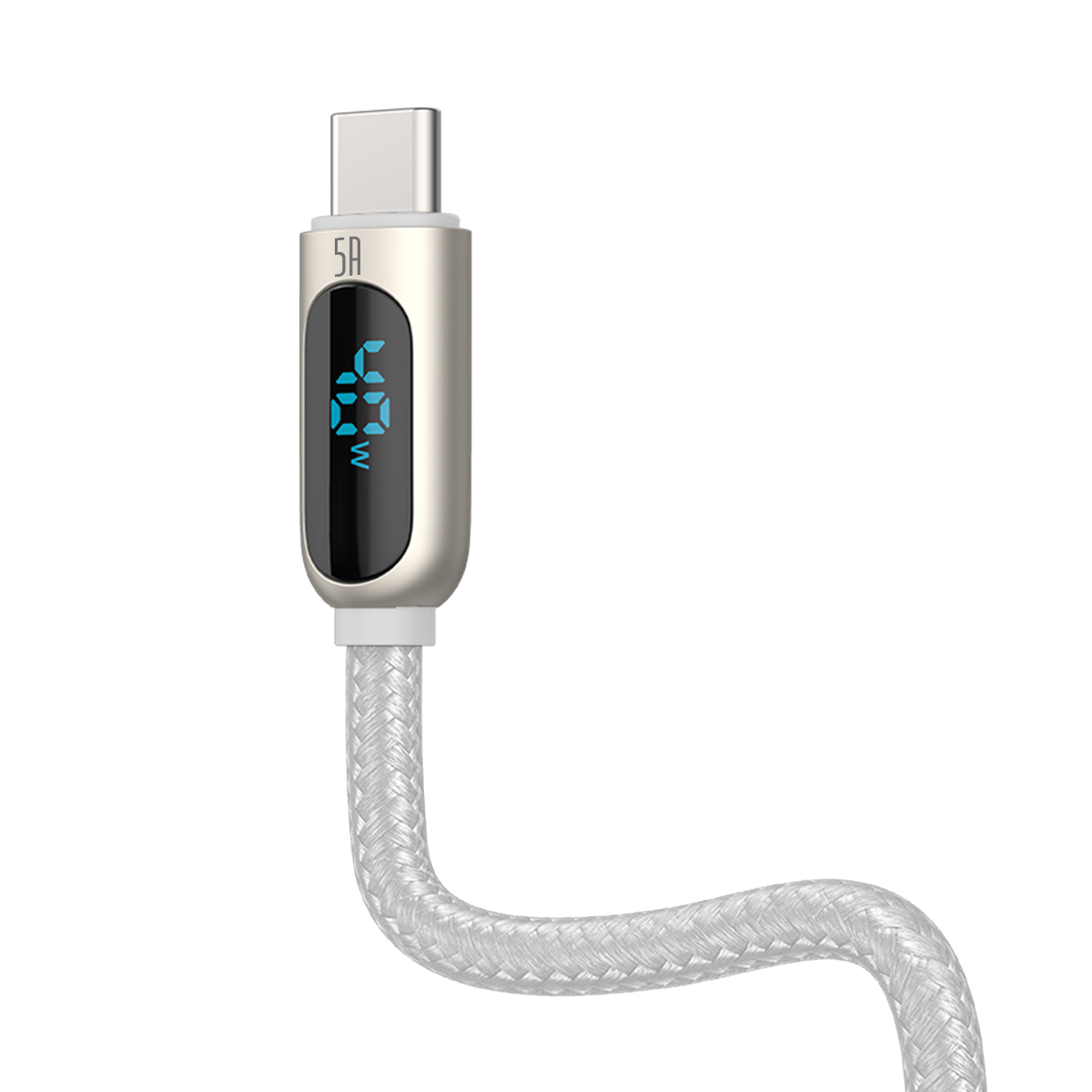 Baseus kabel Display USB - USB-C 5A 1,0 m bia�y / 6