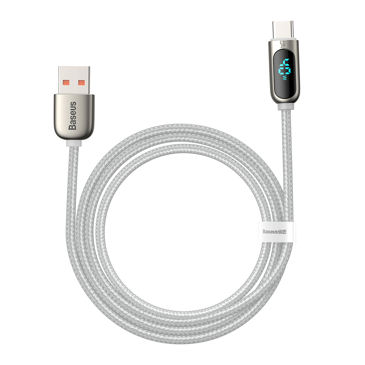 Baseus kabel Display USB - USB-C 5A 2,0 m bia�y / 3