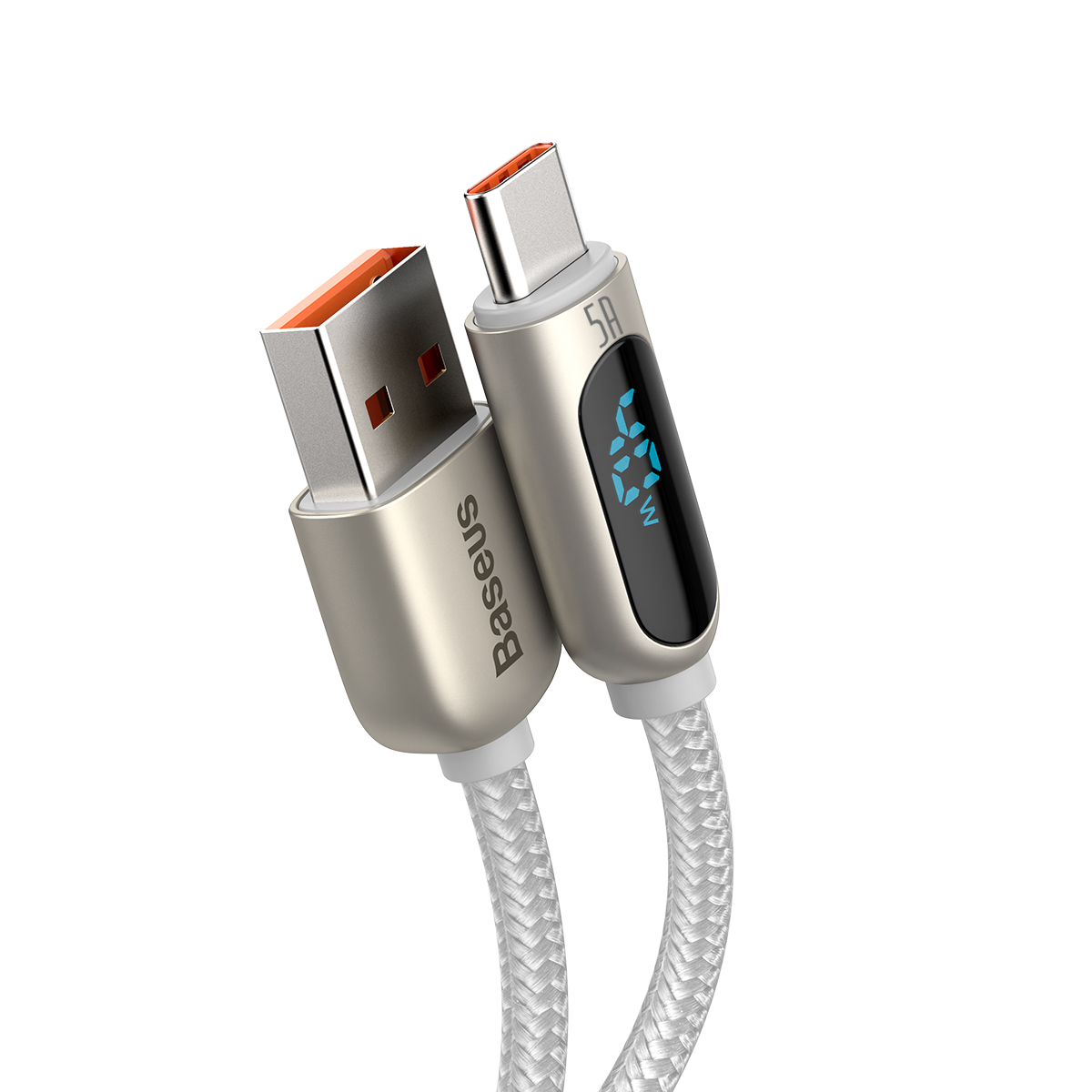 Baseus kabel Display USB - USB-C 5A 2,0 m bia�y / 4