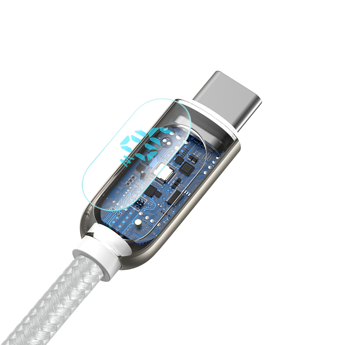 Baseus kabel Display USB - USB-C 5A 2,0 m bia�y / 6