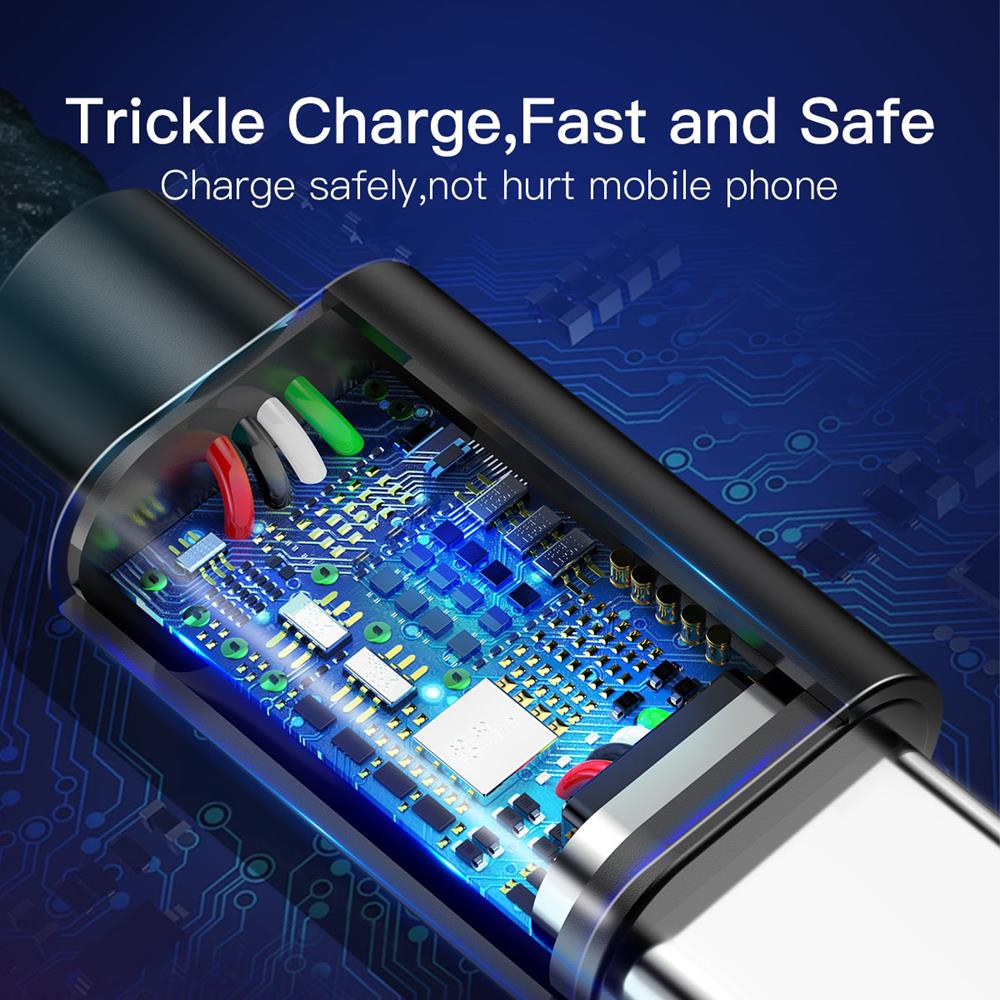 Baseus kabel Double Fast USB na typ-C 5A czarny / 6