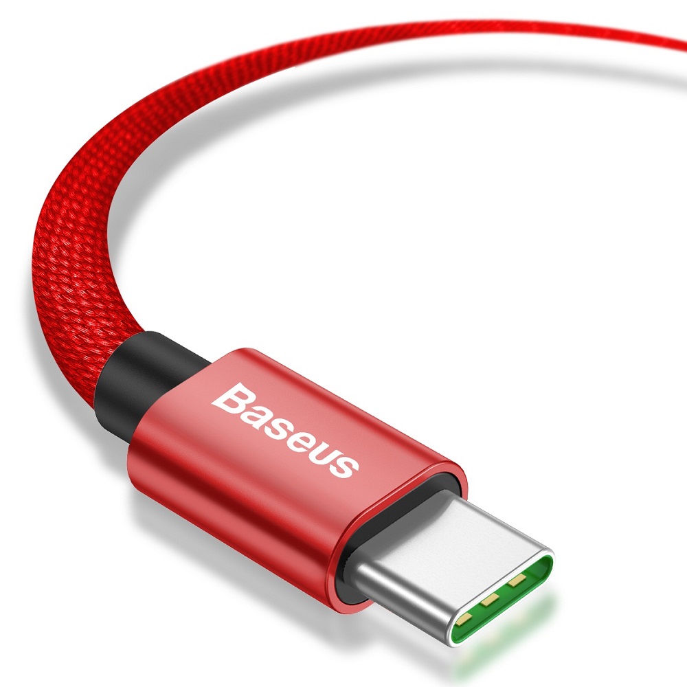 Baseus kabel Double Fast USB na typ-C 5A czerwony / 5
