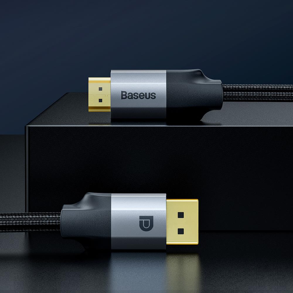 Baseus Kabel Enjoyment DisplayPort do HDMI 4K ciemno-szary 1m / 9