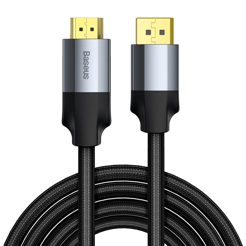 Baseus Kabel Enjoyment DisplayPort do HDMI 4K ciemno-szary 2m