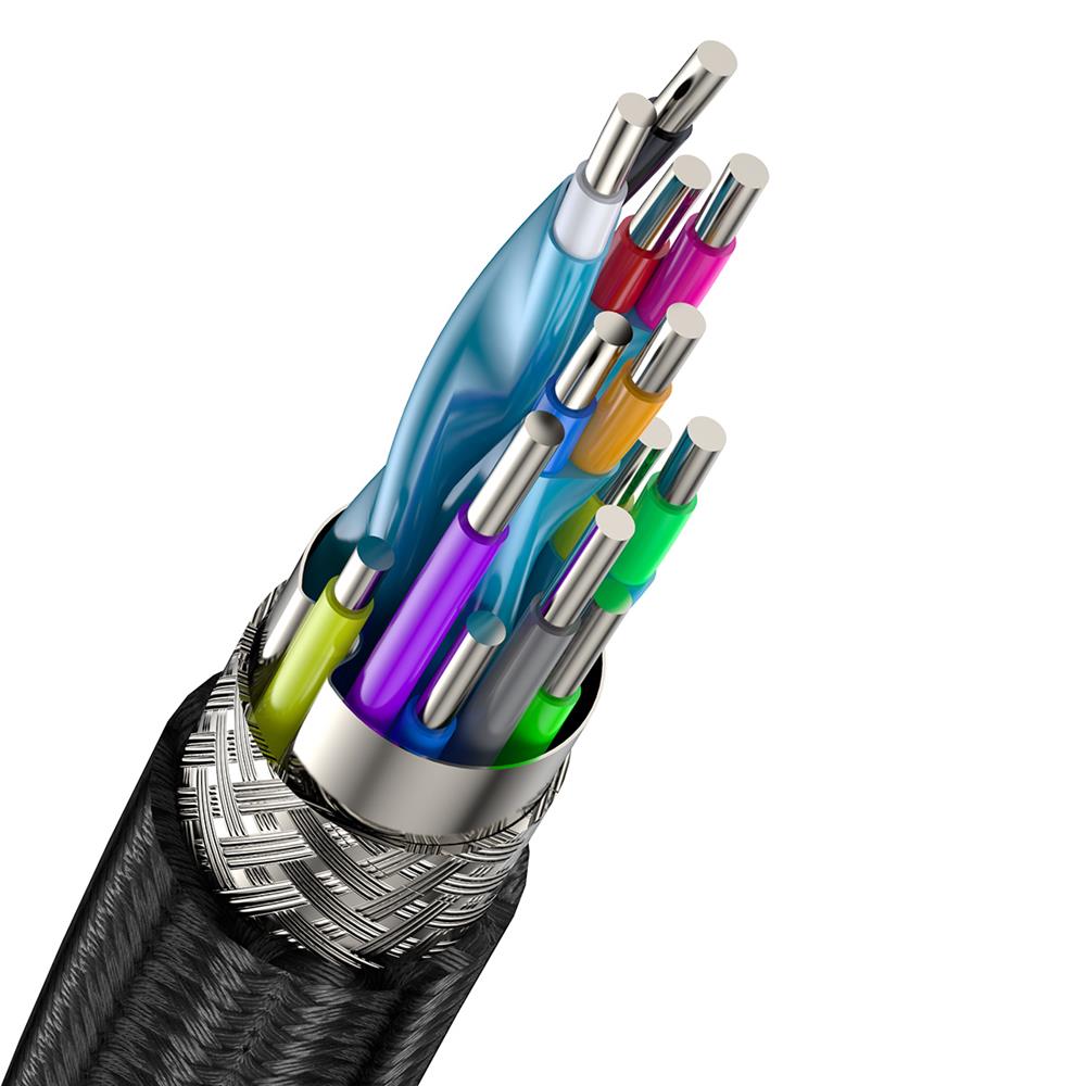 Baseus Kabel Enjoyment DisplayPort do HDMI 4K ciemno-szary 2m / 5