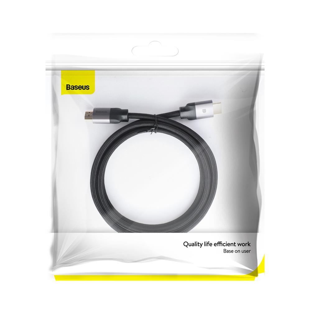 Baseus Kabel Enjoyment DisplayPort do HDMI 4K ciemno-szary 2m / 6