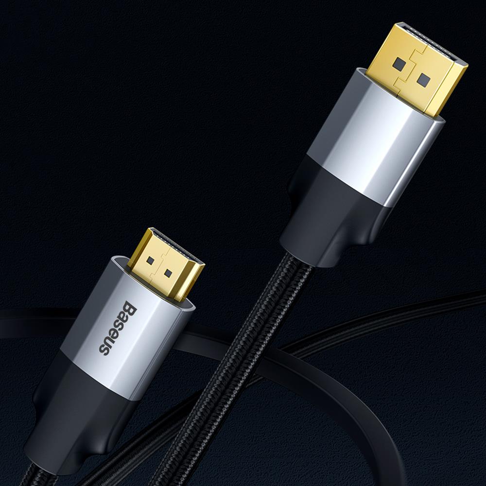 Baseus Kabel Enjoyment DisplayPort do HDMI 4K ciemno-szary 2m / 8