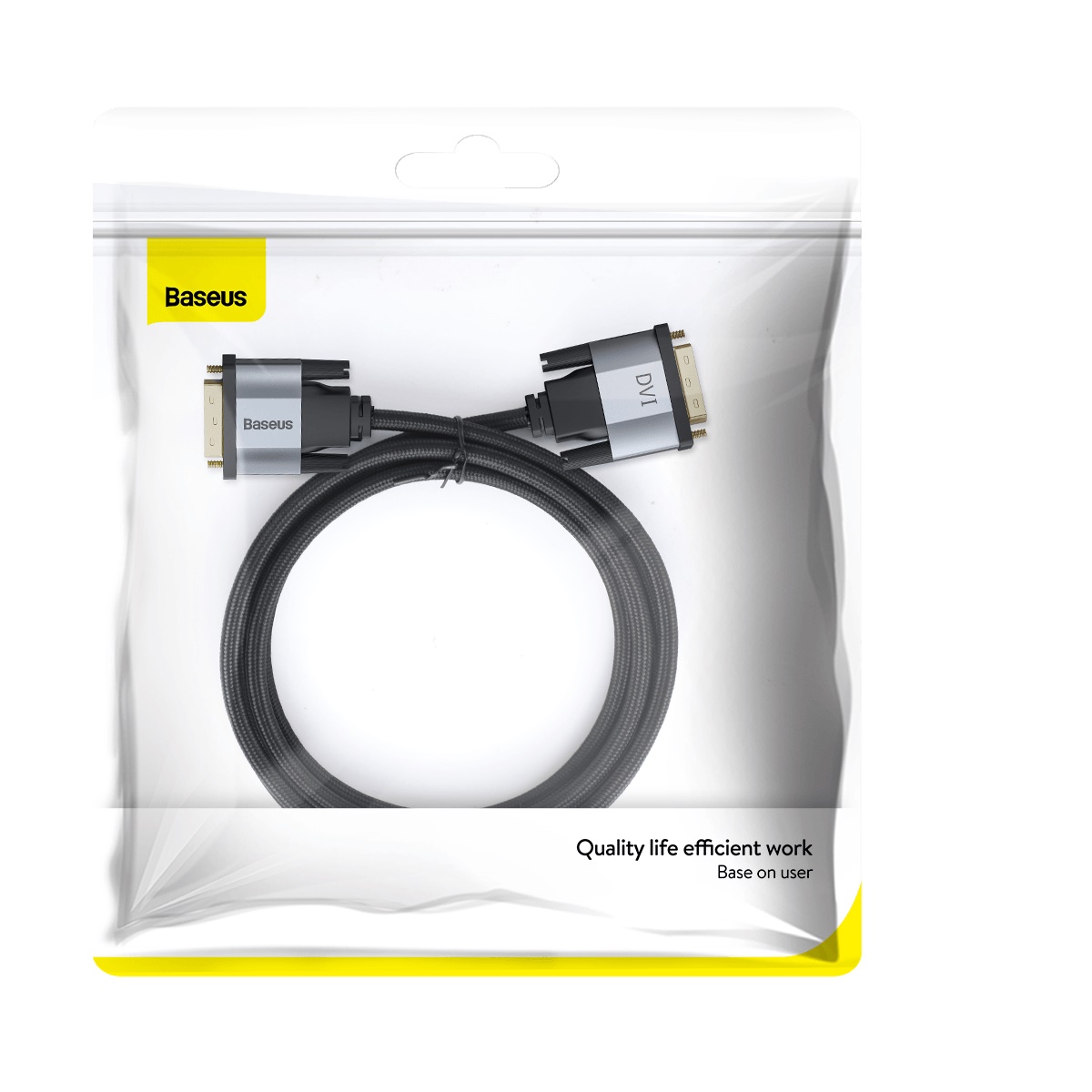 Baseus Kabel Enjoyment DVI do DVI dwukierunkowy ciemno-szary 2m / 7