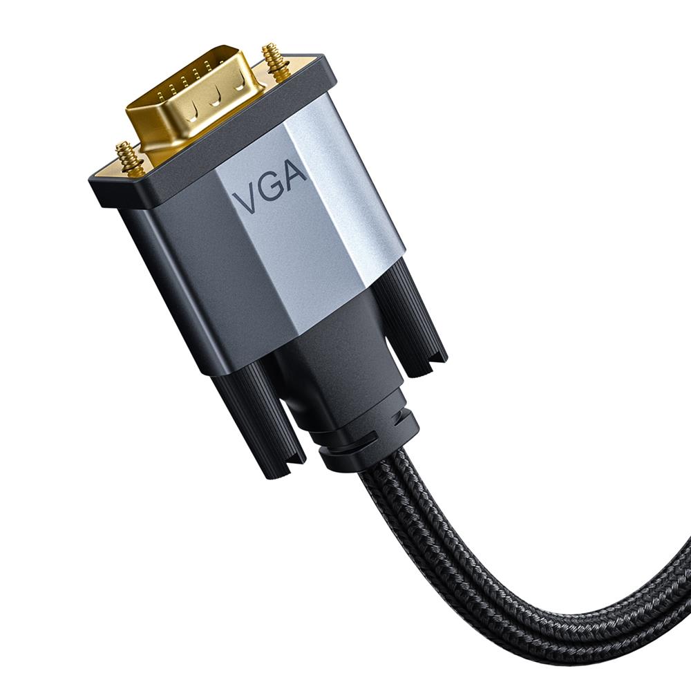 Baseus Kabel Enjoyment HDMI do VGA ciemno-szary 1m / 3