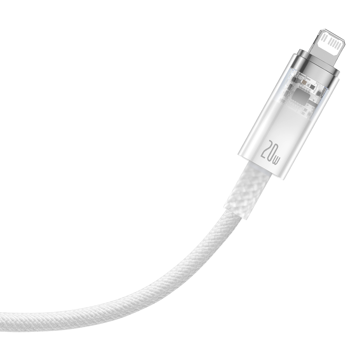 Baseus kabel Explorer PD USB-C - Lightning 1,0m biay z kontrol temperatury 20W / 2