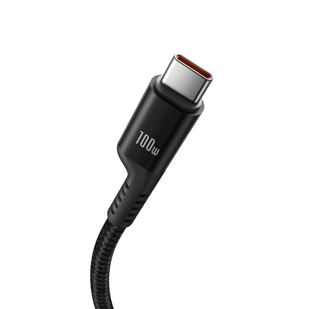 Baseus kabel Fish-Eye Fast Charging Data Cable USB-C to USB-C 100W 1m Cluster czarny / 3