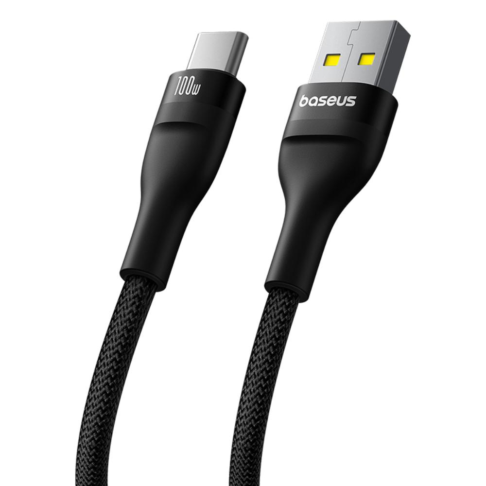 Baseus kabel Flash 2 Charging Cable USB to USB-C 100W 1m Cluster czarny / 3