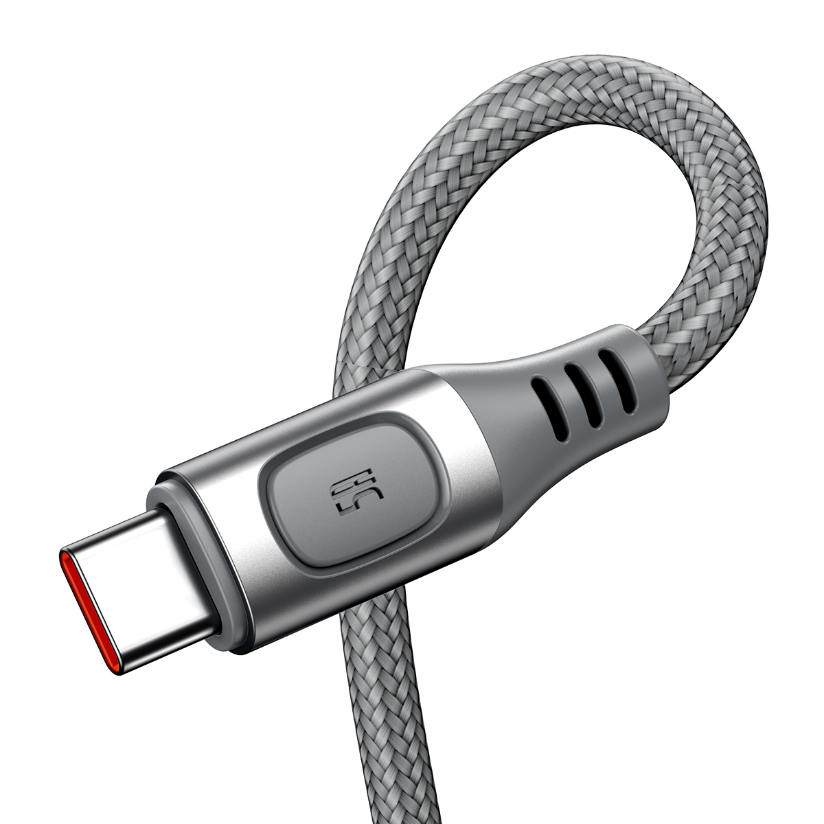 Baseus kabel Flash USB - USB-C 5A 1,0 m srebrny / 3