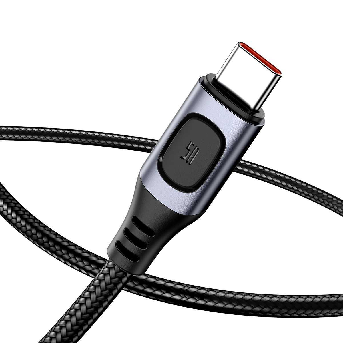 Baseus kabel Flash USB - USB-C 5A 1,0 m szary / 2