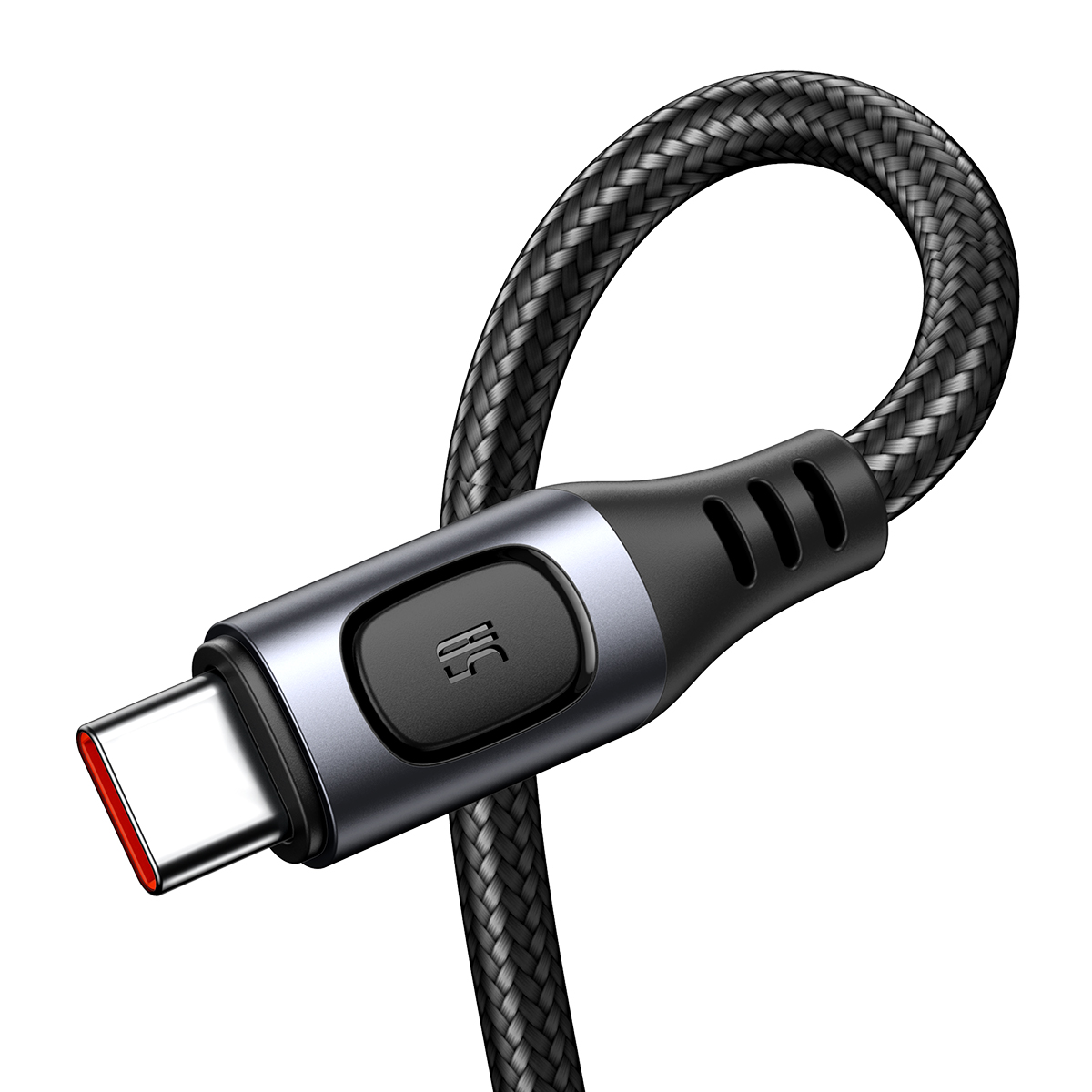 Baseus kabel Flash USB - USB-C 5A 1,0 m szary / 3