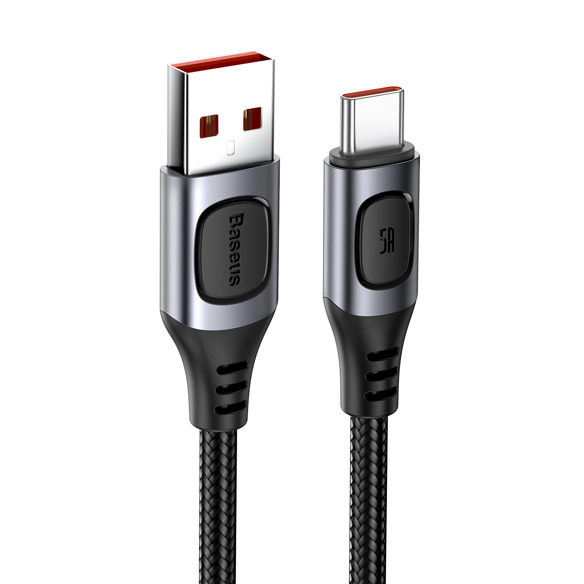 Baseus kabel Flash USB - USB-C 5A 1,0 m szary / 4