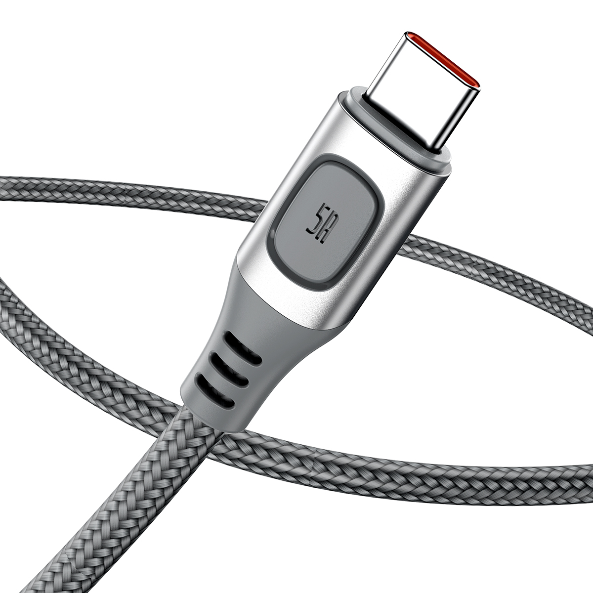 Baseus kabel Flash USB - USB-C 5A 2,0 m srebrny / 2