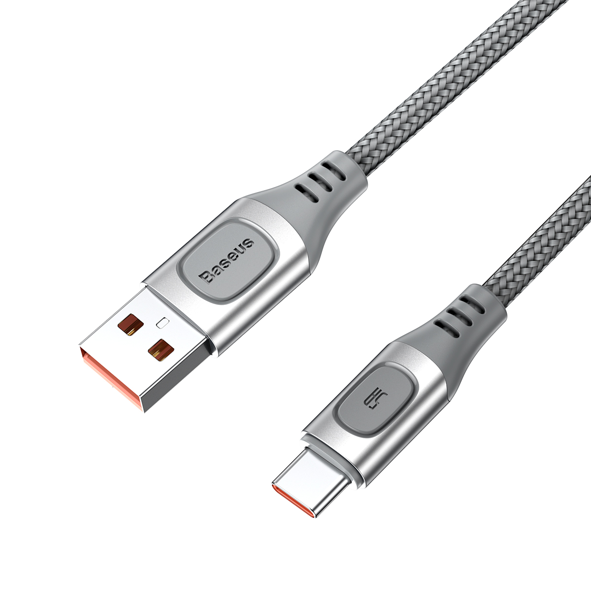 Baseus kabel Flash USB - USB-C 5A 2,0 m srebrny / 6