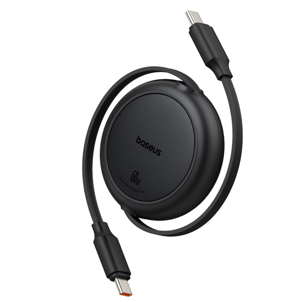 Baseus kabel Free2Pull Mini Charging Cable USB-C to USB-C 60W 1m Cluster czarny / 2