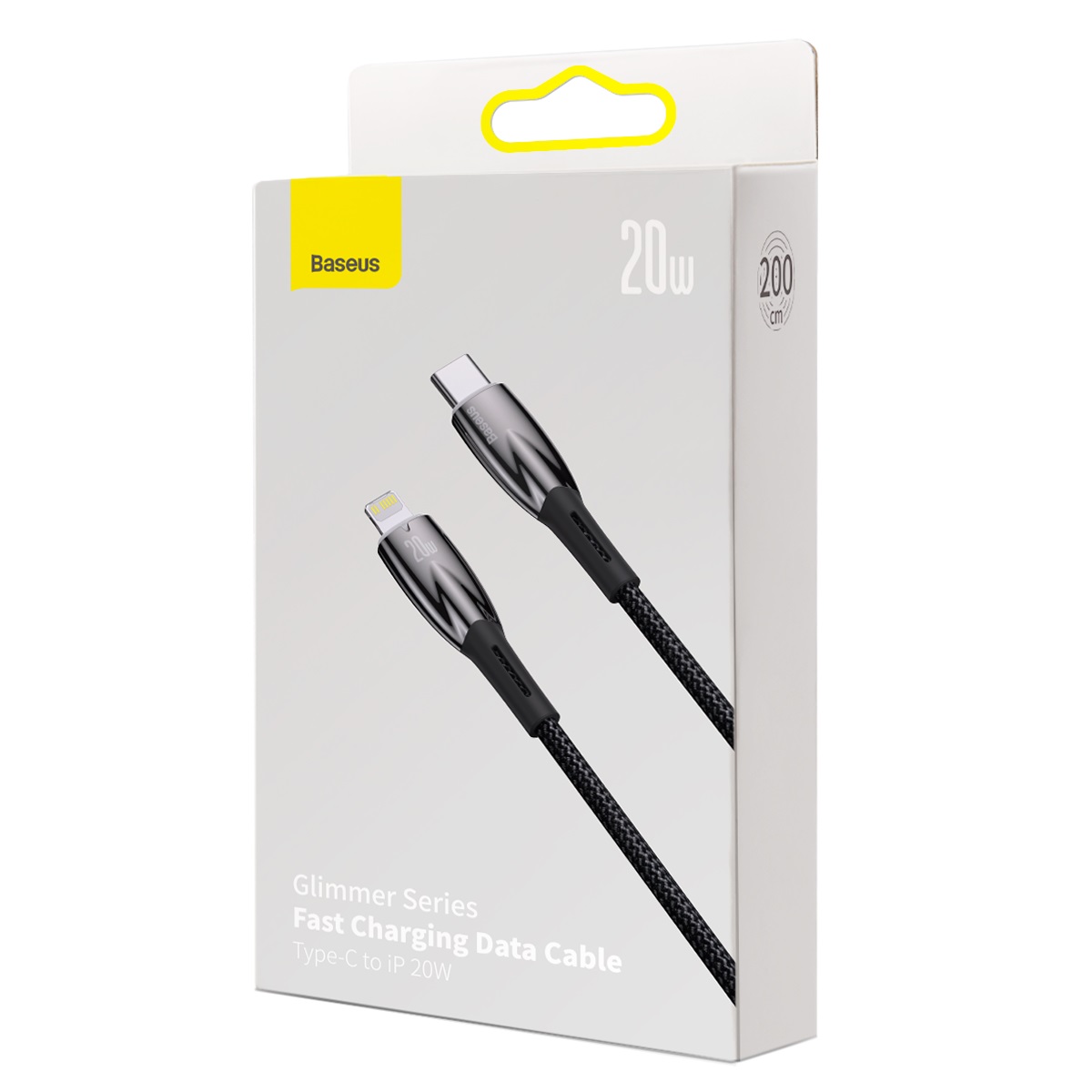 Baseus kabel Glimmer Series Fast Charging Data Cable Type-C to iP 20W 2m czarny / 10