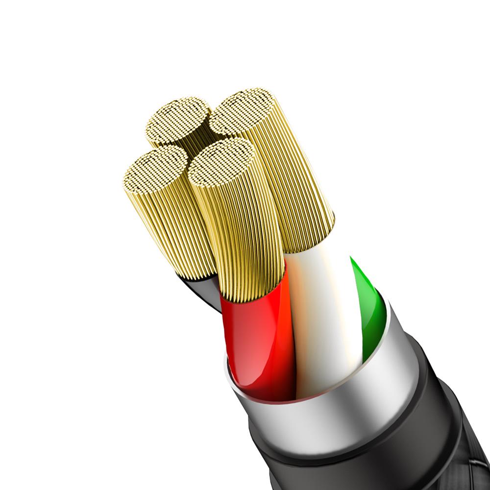 Baseus kabel Green U (8-pin | 1 m) czarny 2,4A / 5
