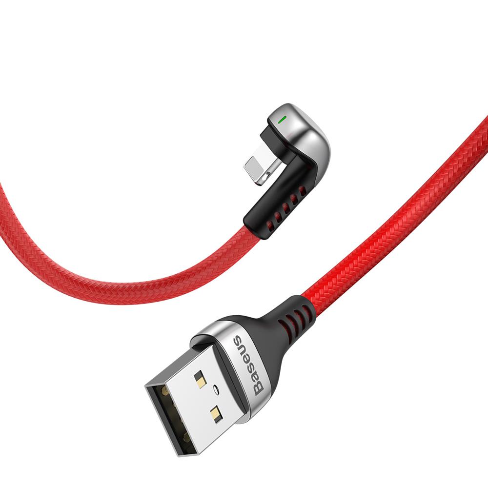 Baseus kabel Green U (8-pin | 2 m) czerwony 1,5A / 3