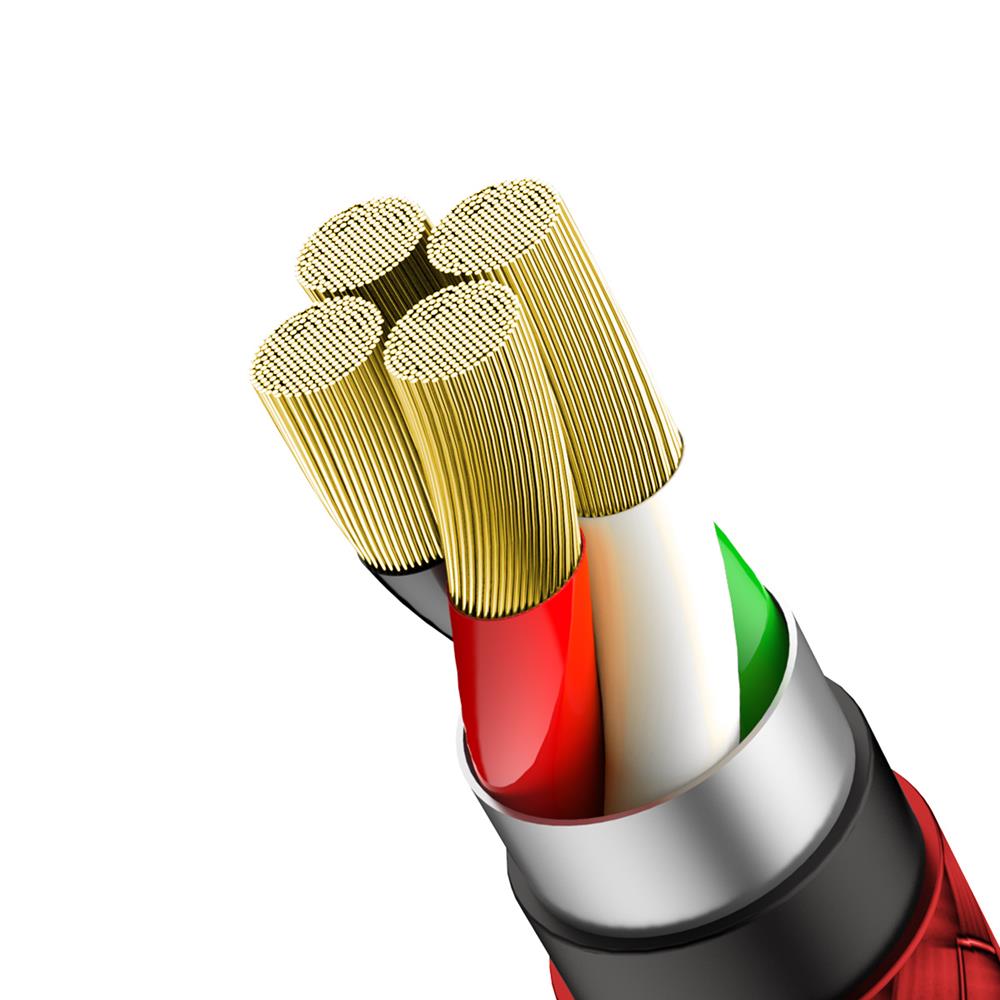 Baseus kabel Green U (8-pin | 2 m) czerwony 1,5A / 5