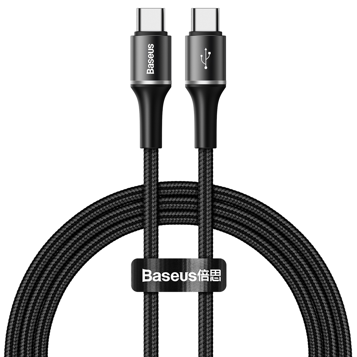 Baseus kabel Halo PD USB-C - USB-C 1 m 60W 3A czarny