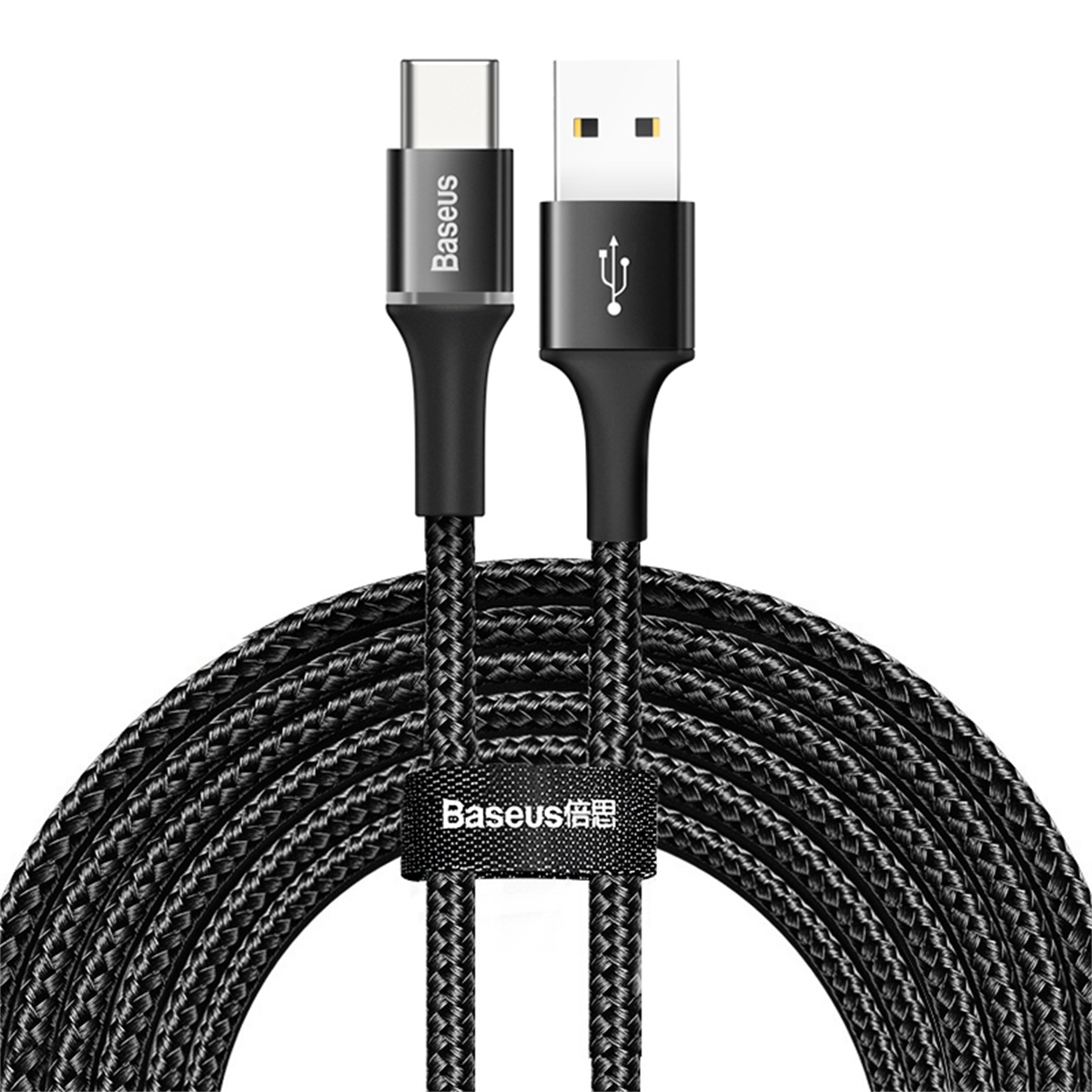 Baseus kabel Halo USB - USB-C 3,0 m 2A czarny