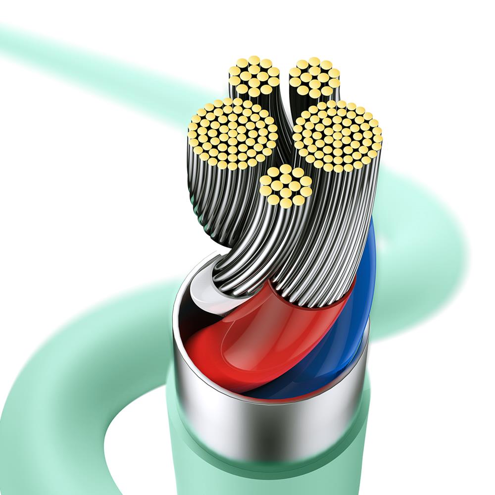 Baseus kabel Jelly Liquid PD USB-C - Lightning 2 m zielony 20W / 4