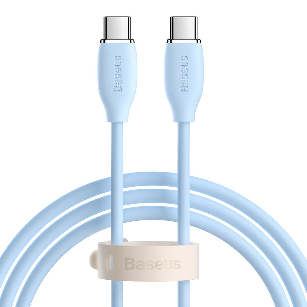 Baseus kabel Jelly Liquid PD USB-C - USB-C 1,2 m niebieski 100W