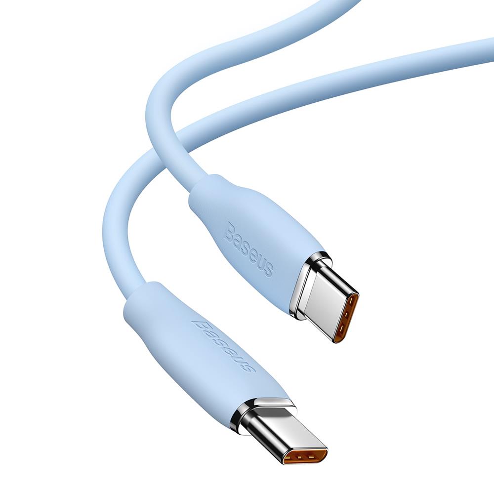 Baseus kabel Jelly Liquid PD USB-C - USB-C 1,2 m niebieski 100W / 2