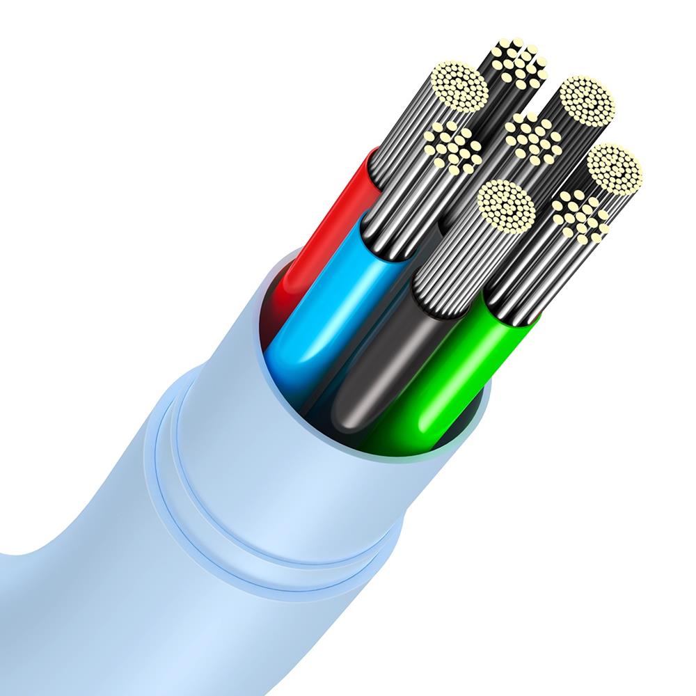 Baseus kabel Jelly Liquid PD USB-C - USB-C 1,2 m niebieski 100W / 4