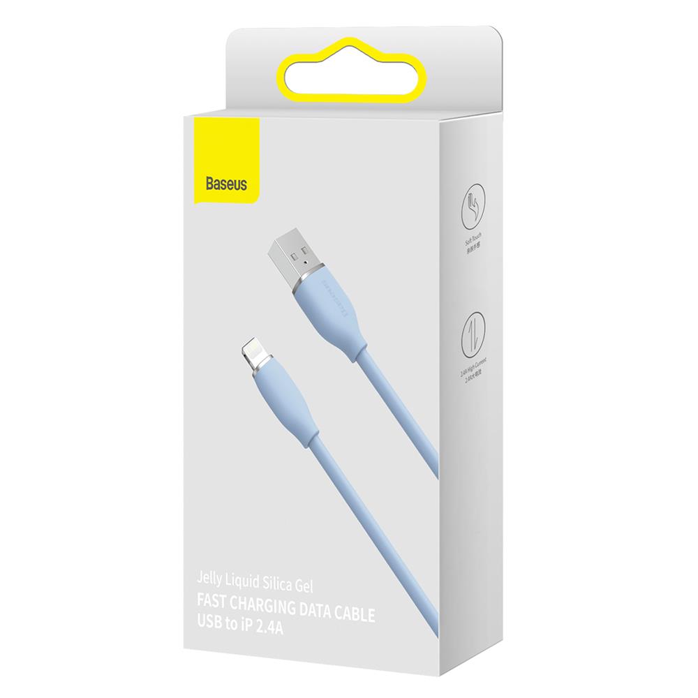 Baseus kabel Jelly Liquid USB - Lightning 1,2 m 2,4A niebieski / 7