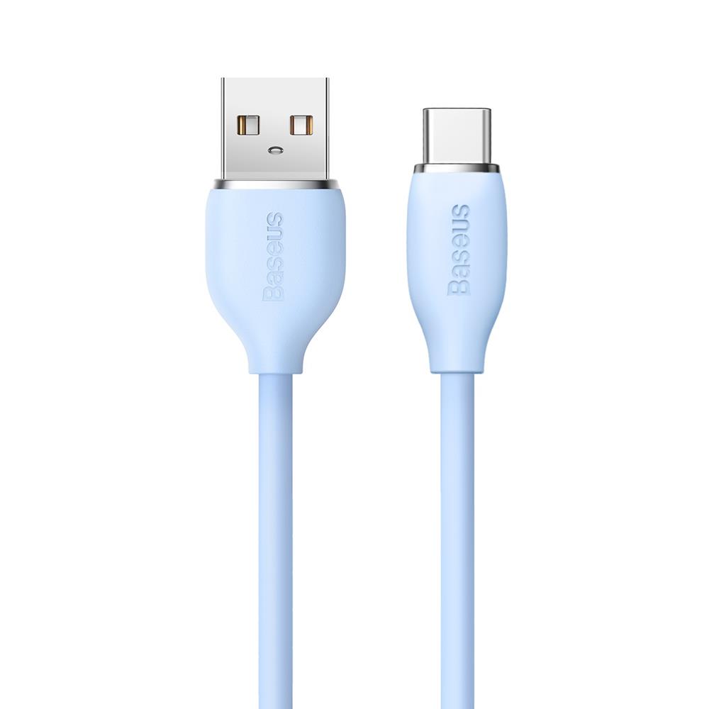 Baseus kabel Jelly Liquid USB - USB-C 1,2 m niebieski 100W / 2
