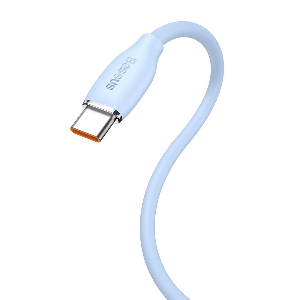 Baseus kabel Jelly Liquid USB - USB-C 1,2 m niebieski 100W / 3